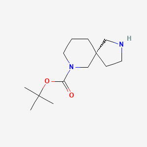molecular formula C13H24N2O2 B8218393 tert-butyl (5S)-2,7-diazaspiro[4.5]decane-7-carboxylate 