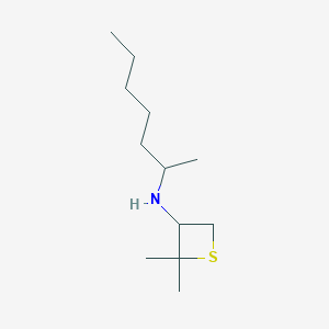 molecular formula C12H25NS B8218403 N-(Heptan-2-yl)-2,2-dimethylthietan-3-amine 