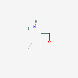 molecular formula C6H13NO B8218410 2-Ethyl-2-methyloxetan-3-amine 