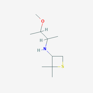 molecular formula C10H21NOS B8218491 N-(3-Methoxybutan-2-yl)-2,2-dimethylthietan-3-amine 