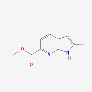 methyl 2-iodo-1H-pyrrolo[2,3-b]pyridine-6-carboxylate