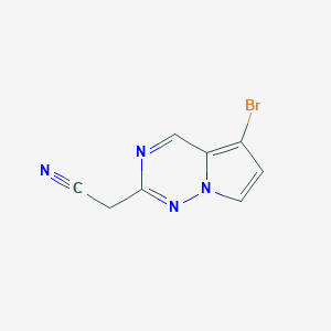 2-(5-Bromopyrrolo[2,1-f][1,2,4]triazin-2-yl)acetonitrile