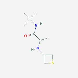 molecular formula C10H20N2OS B8218588 N-(tert-Butyl)-2-(thietan-3-ylamino)propanamide 