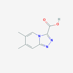 molecular formula C9H9N3O2 B8218592 6,7-Dimethyl-[1,2,4]triazolo[4,3-a]pyridine-3-carboxylic acid 