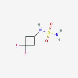 molecular formula C4H8F2N2O2S B8218620 N-(3,3-Difluorocyclobutyl)sulfamide 