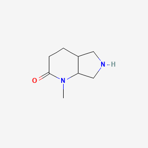 molecular formula C8H14N2O B8218627 1-Methyloctahydro-2H-pyrrolo[3,4-b]pyridin-2-one 