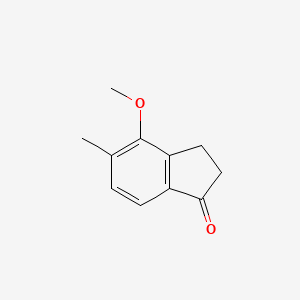 molecular formula C11H12O2 B8218649 4-Methoxy-5-methyl-indan-1-one 