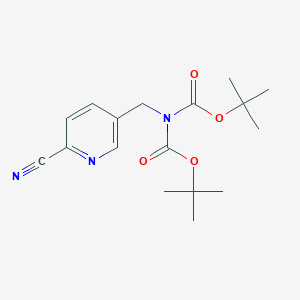 DI-Tert-butyl (6-cyanopyridin-3-YL)methyliminodicarbonate
