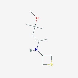 N-(4-Methoxy-4-methylpentan-2-yl)thietan-3-amine