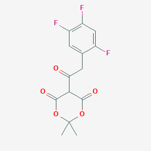 2,2-Dimethyl-5-[2-(2,4,5-trifluoro-phenyl)-acetyl]-[1,3]dioxane-4,6-dione