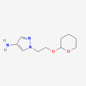 1-(2-((Tetrahydro-2H-pyran-2-yl)oxy)ethyl)-1H-pyrazol-4-amine