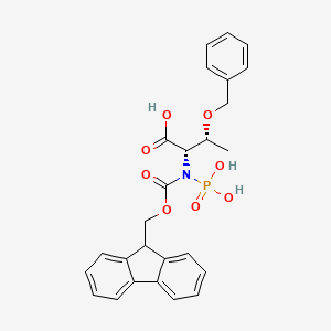 molecular formula C26H26NO8P B8218733 Fmoc-O-benzyl-D-phosphothreonine 