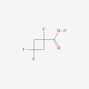 molecular formula C5H5F3O2 B8218738 1,3,3-Trifluorocyclobutane-1-carboxylic acid 