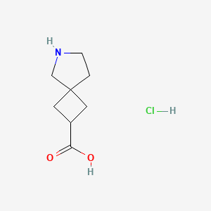 molecular formula C8H14ClNO2 B8218769 6-Azaspiro[3.4]octane-2-carboxylic acid hydrochloride 