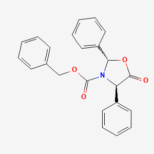 molecular formula C23H19NO4 B8218817 (2S,4R)-Benzyl 5-oxo-2,4-diphenyloxazolidine-3-carboxylate 