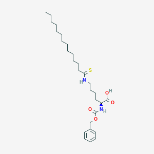 molecular formula C28H46N2O4S B8218836 N2-[(phenylmethoxy)carbonyl]-N6-(1-thioxotetradecyl)-L-Lysine 