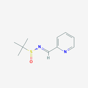 molecular formula C10H14N2OS B8218838 (NE,R)-2-methyl-N-(pyridin-2-ylmethylidene)propane-2-sulfinamide 