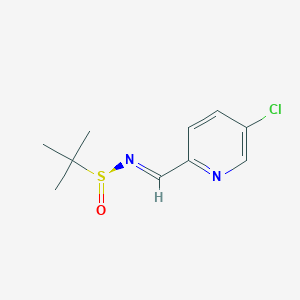 (NE,S)-N-[(5-chloropyridin-2-yl)methylidene]-2-methylpropane-2-sulfinamide