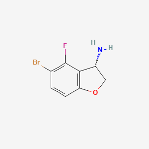 (S)-5-Bromo-4-fluoro-2,3-dihydrobenzofuran-3-amine