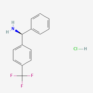 (S)-phenyl(4-(trifluoromethyl)phenyl)methanamine HCl