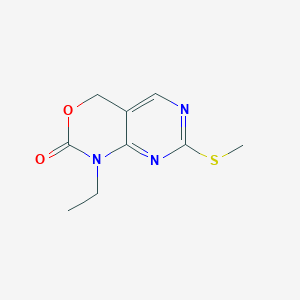 molecular formula C9H11N3O2S B8218884 1-Ethyl-7-(methylthio)-1,4-dihydro-2H-pyrimido[4,5-D][1,3]oxazin-2-one 