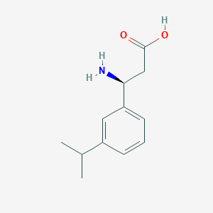 molecular formula C12H17NO2 B8218892 (S)-3-Amino-3-(3-isopropylphenyl)propanoic acid 