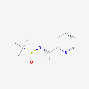 (NE,S)-2-methyl-N-(pyridin-2-ylmethylidene)propane-2-sulfinamide