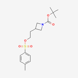 molecular formula C17H25NO5S B8218947 Tert-butyl 3-(2-(tosyloxy)ethyl)azetidine-1-carboxylate 