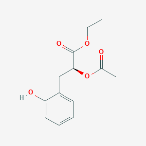 molecular formula C13H16O5 B8218973 (S)-Ethyl 2-acetoxy-3-(2-hydroxyphenyl)propanoate 