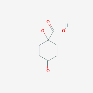 molecular formula C8H12O4 B8218980 1-Methoxy-4-oxocyclohexane-1-carboxylic acid 