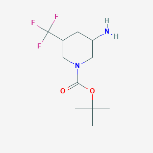 Tert-butyl 3-amino-5-(trifluoromethyl)piperidine-1-carboxylate