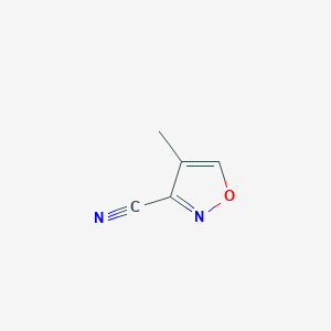 molecular formula C5H4N2O B8219022 4-Methylisoxazole-3-carbonitrile CAS No. 38061-71-1