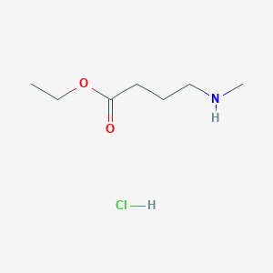 molecular formula C7H16ClNO2 B8219093 Ethyl 4-(methylamino)butanoate HCl 