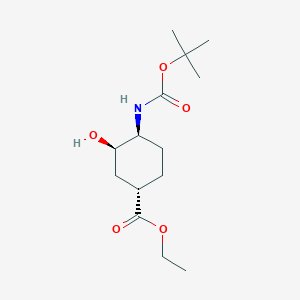 molecular formula C14H25NO5 B8219109 Hydroxycyclohexane-1-carboxylate 