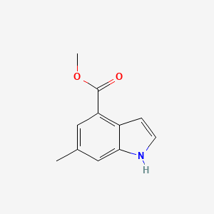 molecular formula C11H11NO2 B8219150 methyl 6-methyl-1H-indole-4-carboxylate 