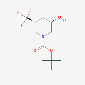 tert-Butyl (3S,5R)-3-hydroxy-5-(trifluoromethyl)piperidine-1-carboxylate