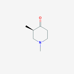 molecular formula C7H13NO B8219190 (3R)-1,3-dimethylpiperidin-4-one 