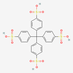 molecular formula C25H20O12S4 B8219249 Benzenesulfonic acid, 4,4',4'',4'''-methanetetrayltetrakis- 