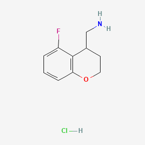 1-(5-fluoro-3,4-dihydro-2H-1-benzopyran-4-yl)methanamine hydrochloride