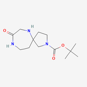 molecular formula C13H23N3O3 B8219514 Tert-butyl 8-oxo-2,6,9-triazaspiro[4.6]undecane-2-carboxylate 