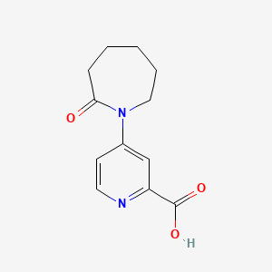 molecular formula C12H14N2O3 B8219637 4-(2-Oxoazepan-1-yl)pyridine-2-carboxylic acid 