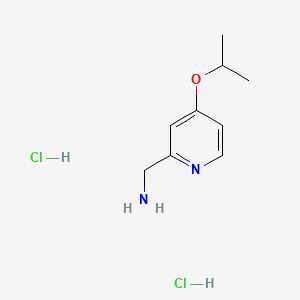 molecular formula C9H16Cl2N2O B8219698 1-[4-(Propan-2-yloxy)pyridin-2-yl]methanamine dihydrochloride 