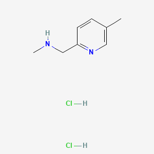 molecular formula C8H14Cl2N2 B8219750 Methyl[(5-methylpyridin-2-yl)methyl]amine dihydrochloride 