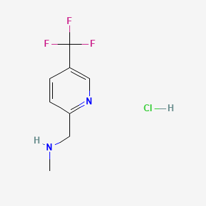 molecular formula C8H10ClF3N2 B8219766 Methyl({[5-(trifluoromethyl)pyridin-2-yl]methyl})amine hydrochloride 