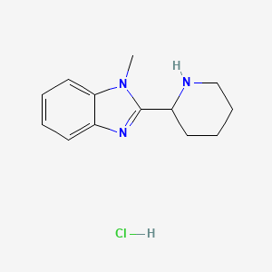 1-methyl-2-(piperidin-2-yl)-1H-1,3-benzodiazole hydrochloride