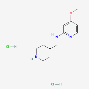 molecular formula C12H21Cl2N3O B8219872 4-methoxy-N-[(piperidin-4-yl)methyl]pyridin-2-amine dihydrochloride 