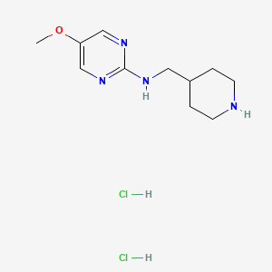 5-methoxy-N-[(piperidin-4-yl)methyl]pyrimidin-2-amine dihydrochloride