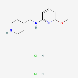 6-methoxy-N-[(piperidin-4-yl)methyl]pyridin-2-amine dihydrochloride