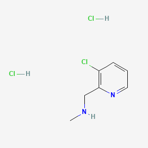 molecular formula C7H11Cl3N2 B8219917 [(3-Chloropyridin-2-yl)methyl](methyl)amine dihydrochloride 
