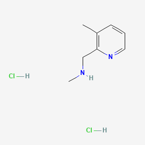 molecular formula C8H14Cl2N2 B8219920 Methyl[(3-methylpyridin-2-yl)methyl]amine dihydrochloride 